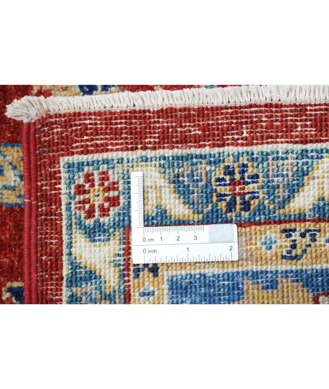 Ziegler 5'0'' X 6'7'' Hand-Knotted Wool Rug 5'0'' x 6'7'' (150 X 198) / Red / Blue