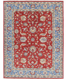 Ziegler 5'0'' X 6'7'' Hand-Knotted Wool Rug 5'0'' x 6'7'' (150 X 198) / Red / Blue