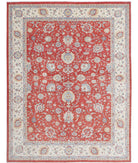 Ziegler 9'11'' X 13'2'' Hand-Knotted Wool Rug 9'11'' x 13'2'' (298 X 395) / Red / Ivory