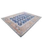 Ziegler 8'7'' X 11'3'' Hand-Knotted Wool Rug 8'7'' x 11'3'' (258 X 338) / Blue / Taupe