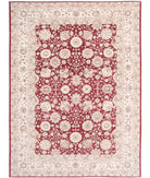 Ziegler 11'10'' X 15'9'' Hand-Knotted Wool Rug 11'10'' x 15'9'' (355 X 473) / Red / Ivory