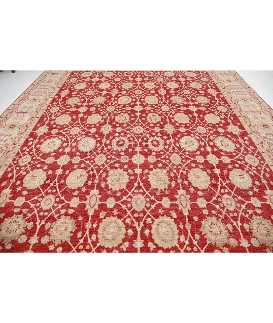 Ziegler 12'9'' X 17'0'' Hand-Knotted Wool Rug 12'9'' x 17'0'' (383 X 510) / Red / Teal