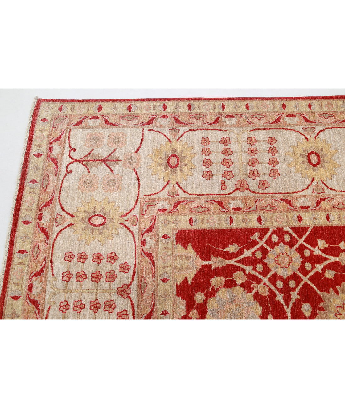 Ziegler 12'9'' X 17'0'' Hand-Knotted Wool Rug 12'9'' x 17'0'' (383 X 510) / Red / Teal