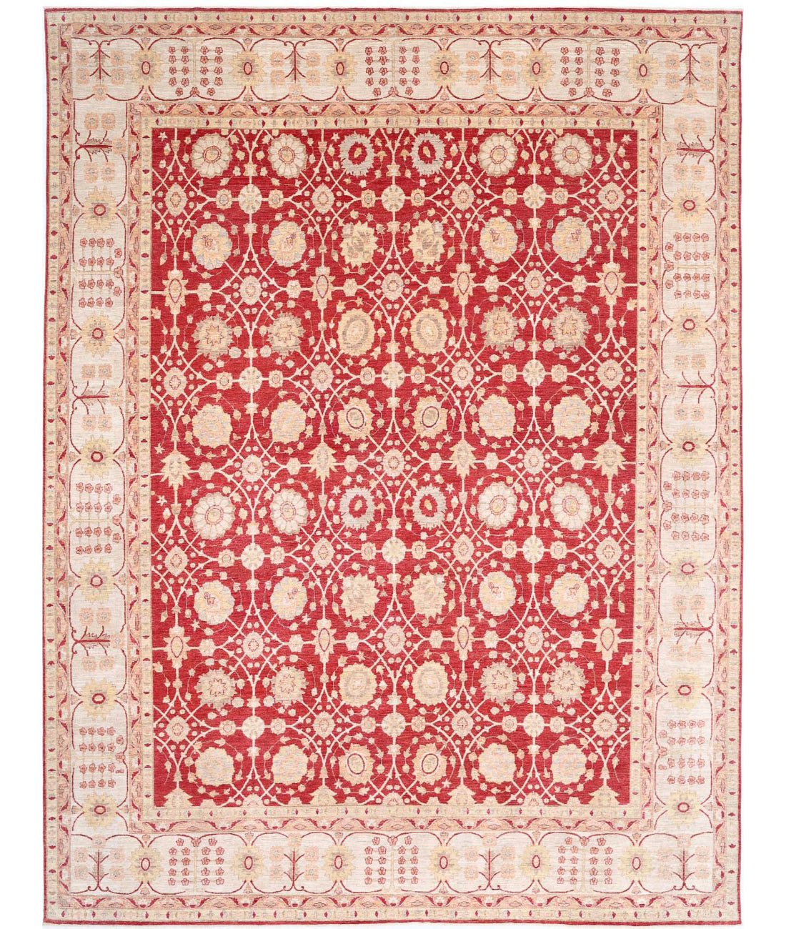 Ziegler 12'9'' X 17'0'' Hand-Knotted Wool Rug 12'9'' x 17'0'' (383 X 510) / Red / Teal