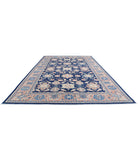 Ziegler 10'9'' X 16'7'' Hand-Knotted Wool Rug 10'9'' x 16'7'' (323 X 498) / Blue / Rust