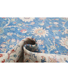 Ziegler 13'2'' X 20'9'' Hand-Knotted Wool Rug 13'2'' x 20'9'' (395 X 623) / Blue / Ivory