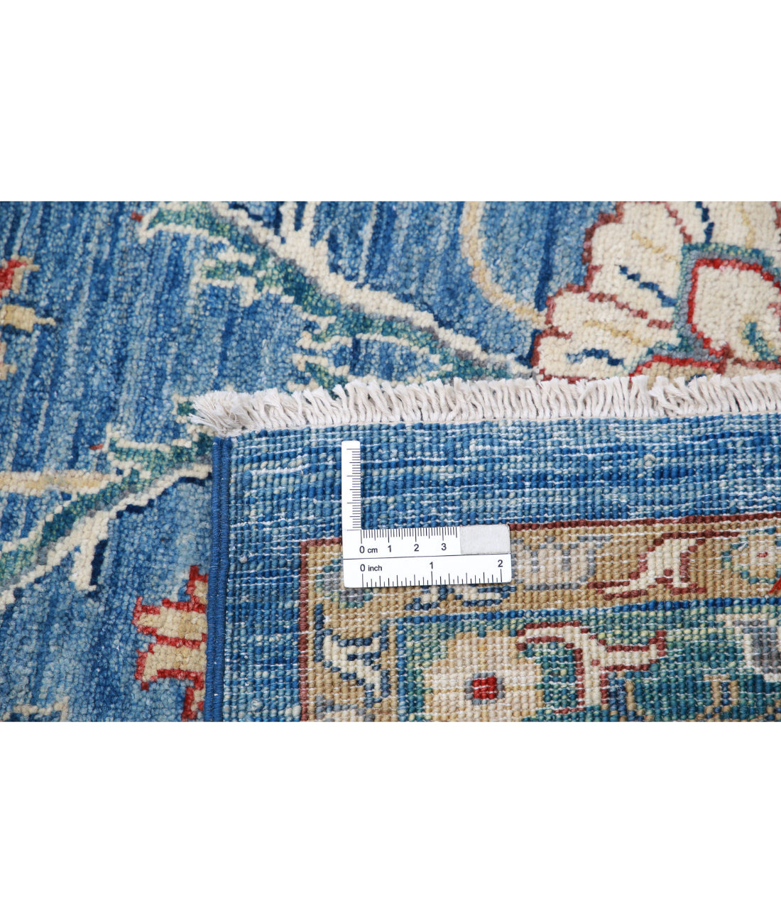 Ziegler 13'2'' X 20'9'' Hand-Knotted Wool Rug 13'2'' x 20'9'' (395 X 623) / Blue / Ivory