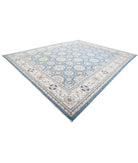 Ziegler 13'3'' X 16'9'' Hand-Knotted Wool Rug 13'3'' x 16'9'' (398 X 503) / Blue / Ivory