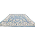 Ziegler 13'3'' X 16'9'' Hand-Knotted Wool Rug 13'3'' x 16'9'' (398 X 503) / Blue / Ivory