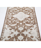 Ziegler 2'5'' X 7'10'' Hand-Knotted Wool Rug 2'5'' x 7'10'' (73 X 235) / Brown / Ivory