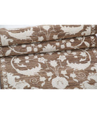 Ziegler 2'5'' X 7'10'' Hand-Knotted Wool Rug 2'5'' x 7'10'' (73 X 235) / Brown / Ivory