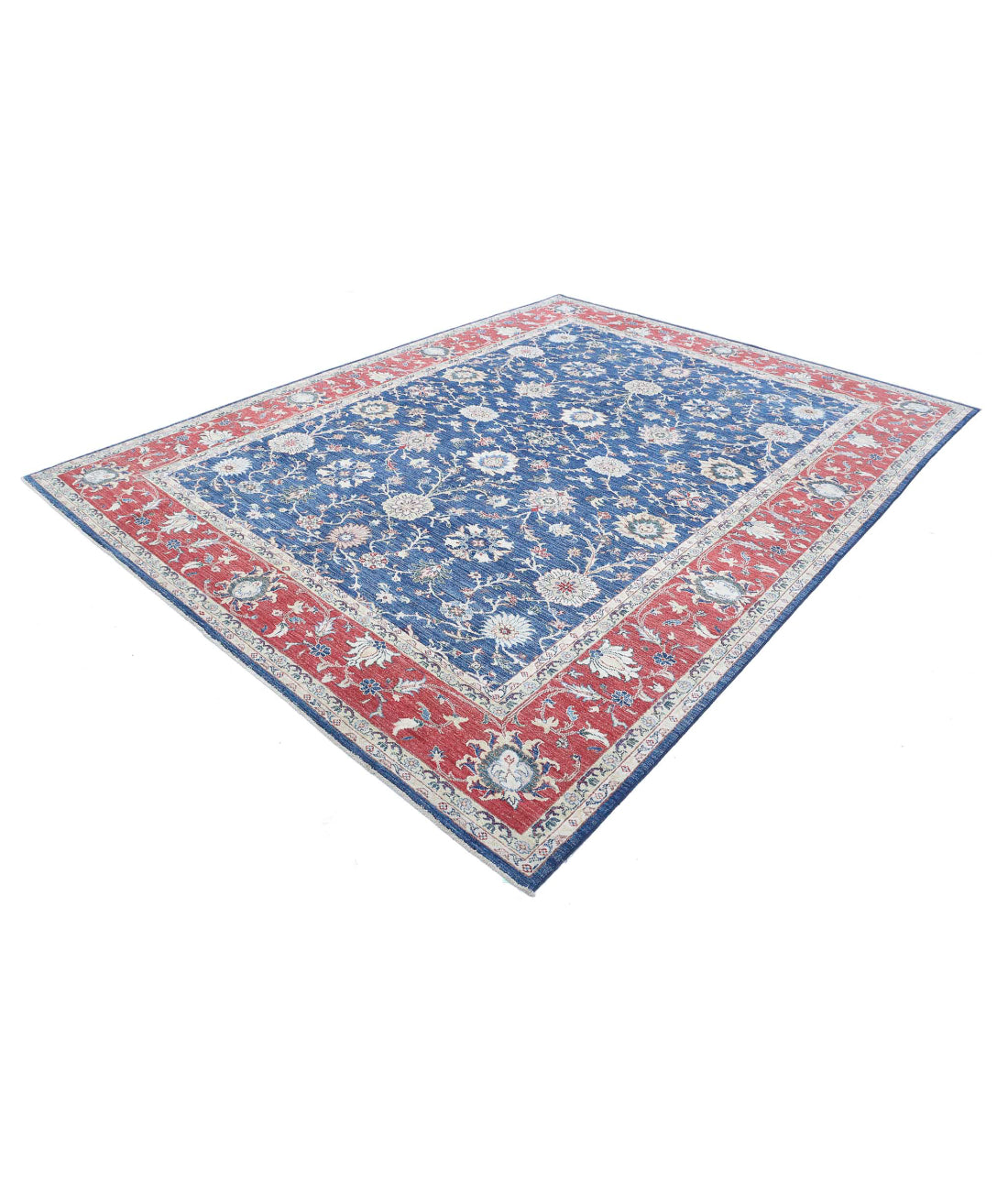 Ziegler 8'3'' X 10'9'' Hand-Knotted Wool Rug 8'3'' x 10'9'' (248 X 323) / Blue / Red