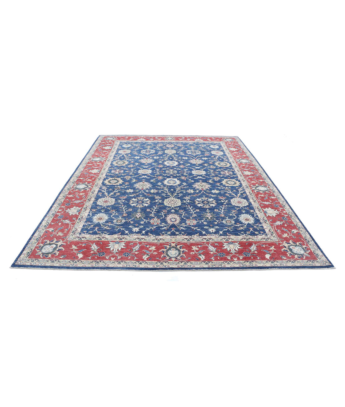 Ziegler 8'3'' X 10'9'' Hand-Knotted Wool Rug 8'3'' x 10'9'' (248 X 323) / Blue / Red