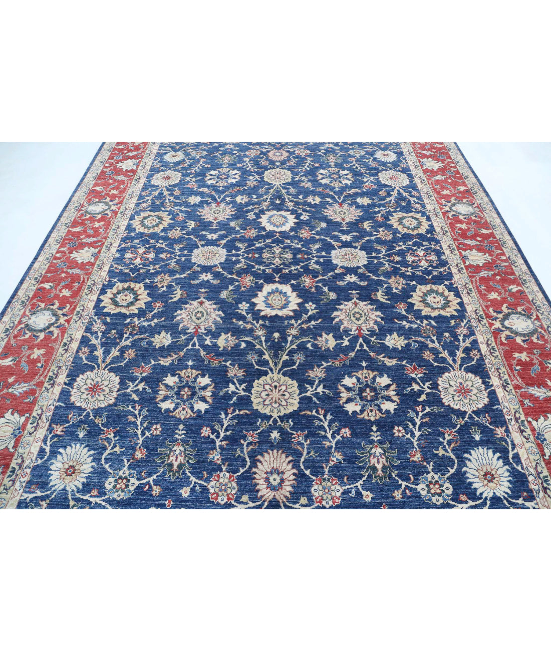 Ziegler 8'3'' X 10'9'' Hand-Knotted Wool Rug 8'3'' x 10'9'' (248 X 323) / Blue / Red