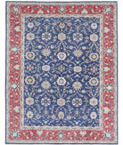 Ziegler 8'3'' X 10'9'' Hand-Knotted Wool Rug 8'3'' x 10'9'' (248 X 323) / Blue / Red