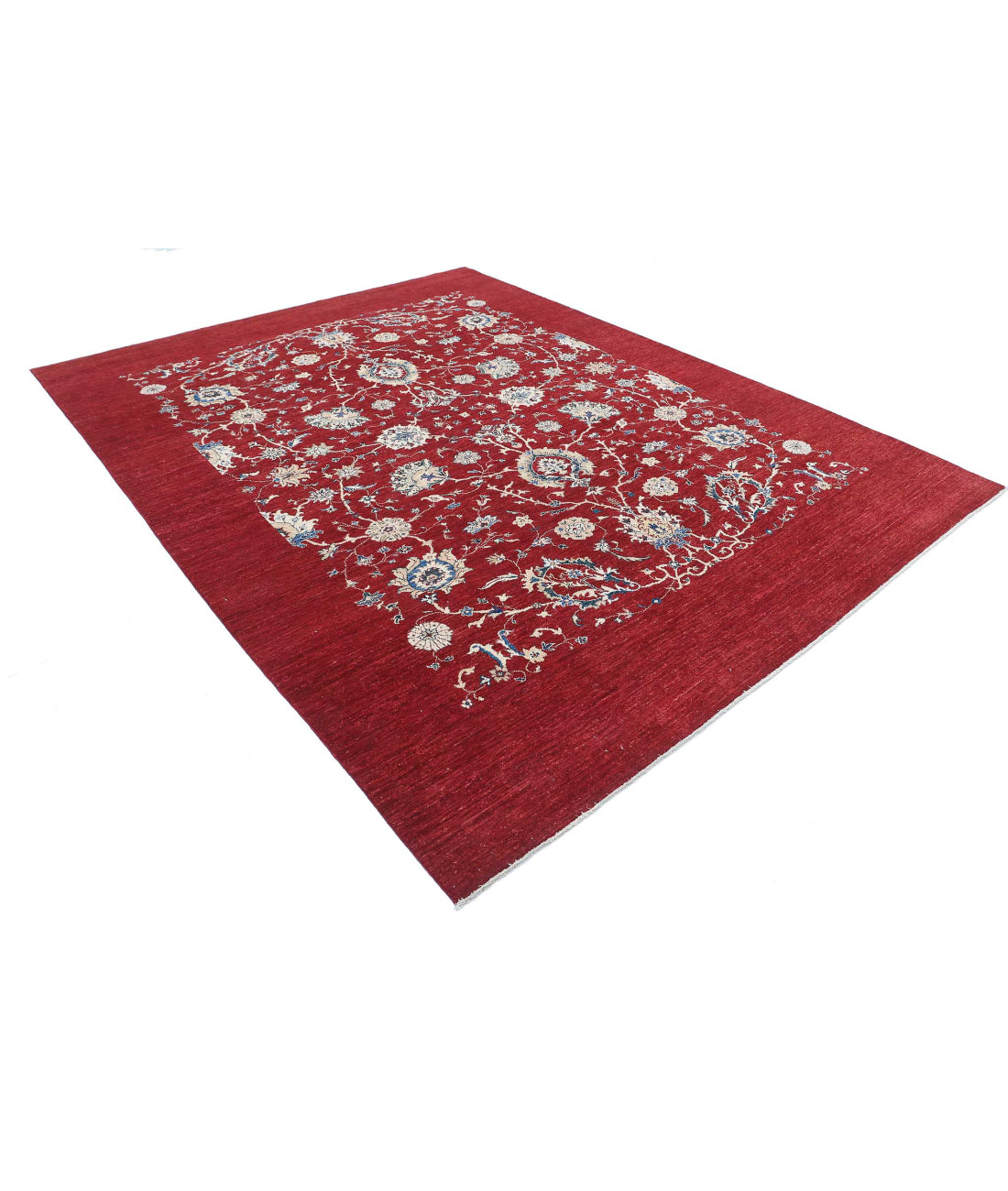 Ziegler 7'11'' X 10'2'' Hand-Knotted Wool Rug 7'11'' x 10'2'' (238 X 305) / Red / Ivory