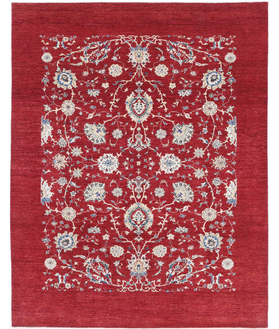 Ziegler 7'11'' X 10'2'' Hand-Knotted Wool Rug 7'11'' x 10'2'' (238 X 305) / Red / Ivory