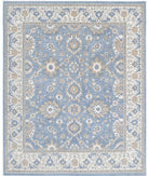 Ziegler 8'2'' X 9'10'' Hand-Knotted Wool Rug 8'2'' x 9'10'' (245 X 295) / Blue / Ivory