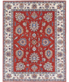 Ziegler 4'10'' X 6'2'' Hand-Knotted Wool Rug 4'10'' x 6'2'' (145 X 185) / Red / Ivory