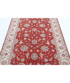 Ziegler 5'0'' X 6'9'' Hand-Knotted Wool Rug 5'0'' x 6'9'' (150 X 203) / Red / Ivory