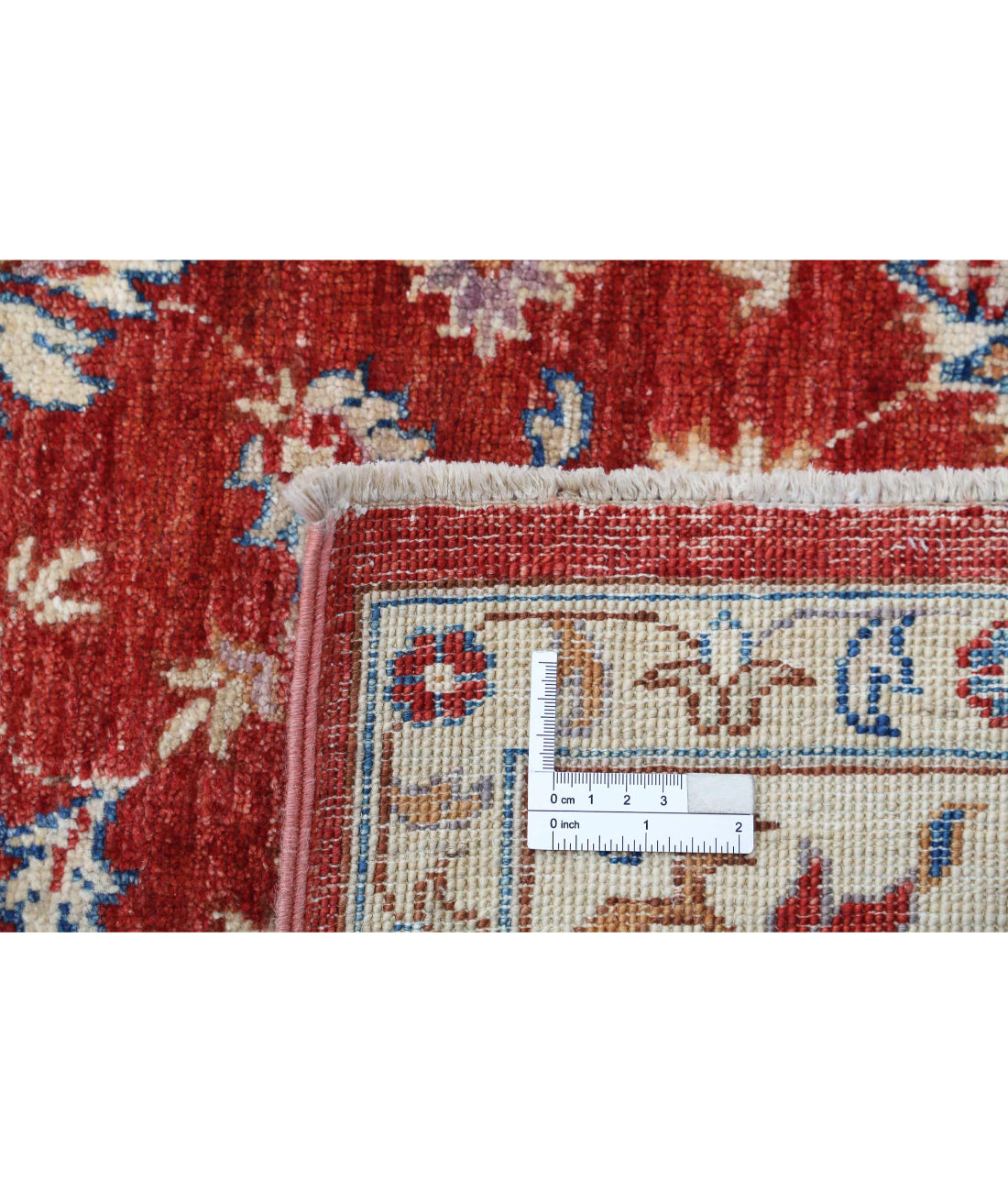 Ziegler 5'0'' X 6'9'' Hand-Knotted Wool Rug 5'0'' x 6'9'' (150 X 203) / Red / Ivory