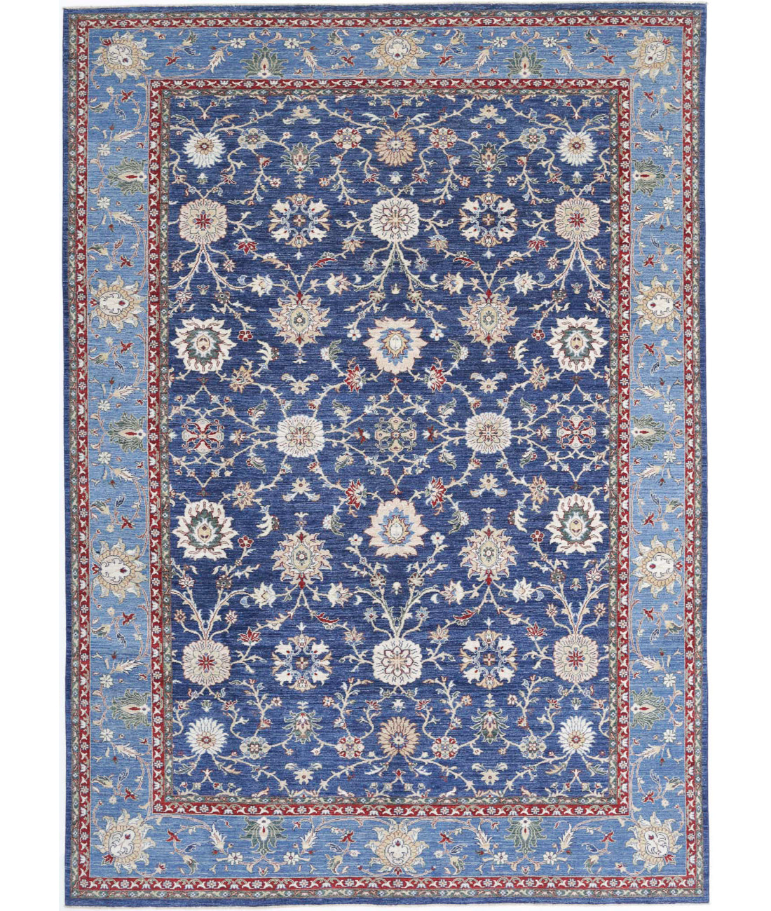 Ziegler 8'0'' X 11'8'' Hand-Knotted Wool Rug 8'0'' x 11'8'' (240 X 350) / Blue / N/A