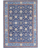 Ziegler 8'0'' X 11'8'' Hand-Knotted Wool Rug 8'0'' x 11'8'' (240 X 350) / Blue / N/A