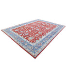 Ziegler 9'9'' X 13'2'' Hand-Knotted Wool Rug 9'9'' x 13'2'' (293 X 395) / Red / Blue