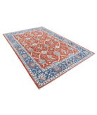 Ziegler 6'6'' X 9'5'' Hand-Knotted Wool Rug 6'6'' x 9'5'' (195 X 283) / Rust / Blue