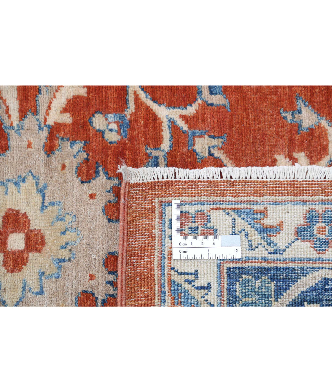 Ziegler 6'6'' X 9'5'' Hand-Knotted Wool Rug 6'6'' x 9'5'' (195 X 283) / Rust / Blue