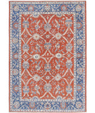 Ziegler 6'6'' X 9'5'' Hand-Knotted Wool Rug 6'6'' x 9'5'' (195 X 283) / Rust / Blue