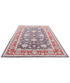 Ziegler 6'7'' X 9'10'' Hand-Knotted Wool Rug 6'7'' x 9'10'' (198 X 295) / Purple / Red