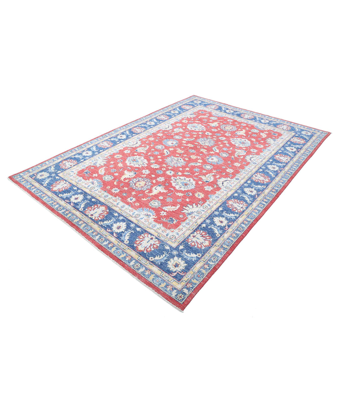 Ziegler 6'5'' X 9'5'' Hand-Knotted Wool Rug 6'5'' x 9'5'' (193 X 283) / Red / Blue