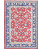 Ziegler 6'5'' X 9'5'' Hand-Knotted Wool Rug 6'5'' x 9'5'' (193 X 283) / Red / Blue