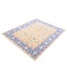 Ziegler 5'0'' X 6'2'' Hand-Knotted Wool Rug 5'0'' x 6'2'' (150 X 185) / Gold / Blue