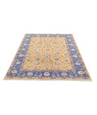 Ziegler 5'0'' X 6'2'' Hand-Knotted Wool Rug 5'0'' x 6'2'' (150 X 185) / Gold / Blue