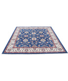 Ziegler 6'7'' X 6'7'' Hand-Knotted Wool Rug 6'7'' x 6'7'' (198 X 198) / Blue / Ivory