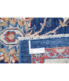 Ziegler 6'7'' X 6'7'' Hand-Knotted Wool Rug 6'7'' x 6'7'' (198 X 198) / Blue / Ivory