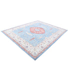 Ziegler 8'0'' X 9'11'' Hand-Knotted Wool Rug 8'0'' x 9'11'' (240 X 298) / Blue / Ivory