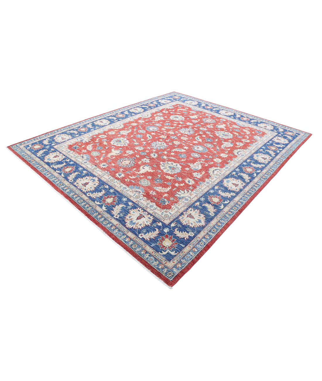 Ziegler 8'4'' X 10'0'' Hand-Knotted Wool Rug 8'4'' x 10'0'' (250 X 300) / Red / Blue