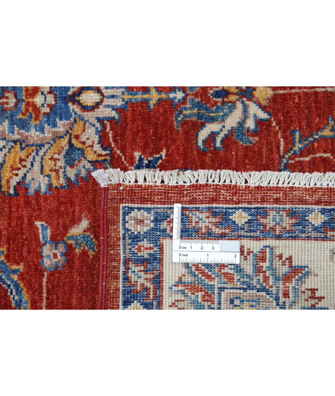 Ziegler 4'8'' X 6'3'' Hand-Knotted Wool Rug 4'8'' x 6'3'' (140 X 188) / Red / Blue