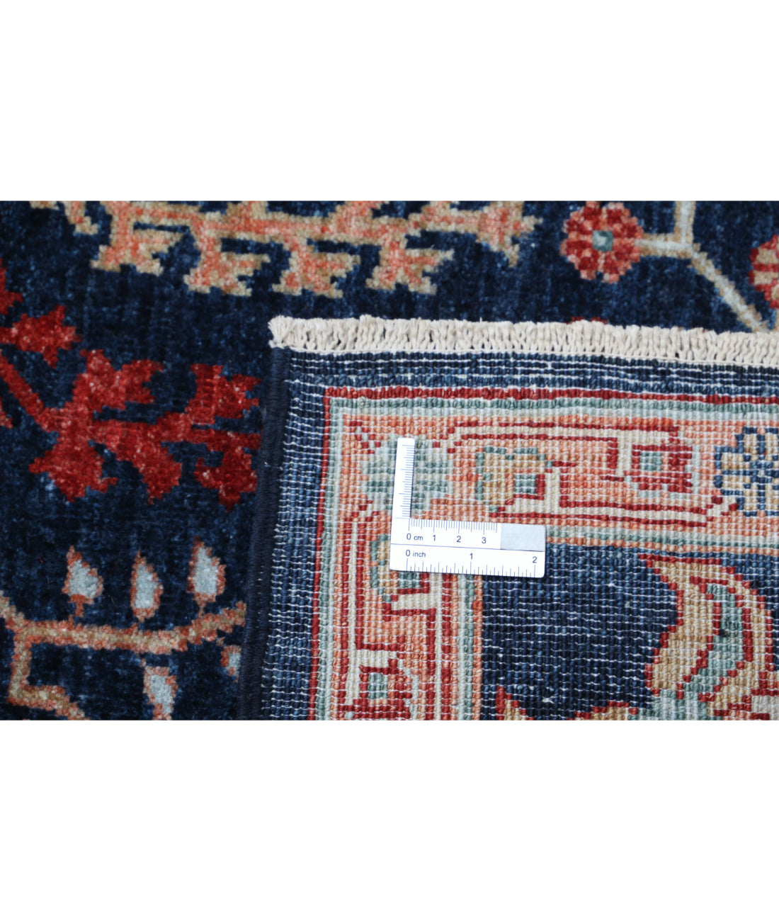 Ziegler 8'3'' X 10'4'' Hand-Knotted Wool Rug 8'3'' x 10'4'' (248 X 310) / Blue / Peach