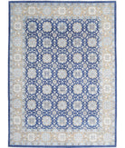 Ziegler 8'10'' X 11'11'' Hand-Knotted Wool Rug 8'10'' x 11'11'' (265 X 358) / Blue / Taupe