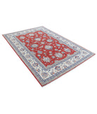 Ziegler 5'5'' X 7'11'' Hand-Knotted Wool Rug 5'5'' x 7'11'' (163 X 238) / Red / Ivory