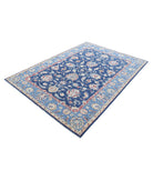 Ziegler 5'6'' X 8'0'' Hand-Knotted Wool Rug 5'6'' x 8'0'' (165 X 240) / Blue / Red