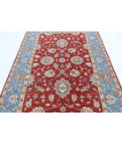 Ziegler 5'7'' X 8'0'' Hand-Knotted Wool Rug 5'7'' x 8'0'' (168 X 240) / Red / Blue