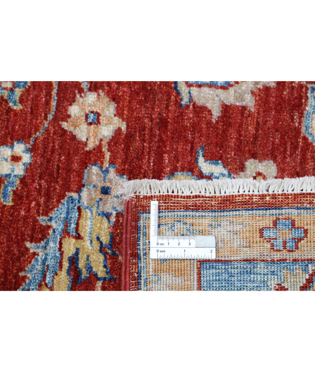 Ziegler 5'7'' X 8'0'' Hand-Knotted Wool Rug 5'7'' x 8'0'' (168 X 240) / Red / Blue