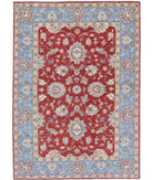 Ziegler 5'7'' X 8'0'' Hand-Knotted Wool Rug 5'7'' x 8'0'' (168 X 240) / Red / Blue