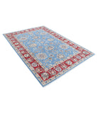 Ziegler 5'7'' X 7'9'' Hand-Knotted Wool Rug 5'7'' x 7'9'' (168 X 233) / Blue / Red