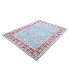 Ziegler 5'7'' X 7'9'' Hand-Knotted Wool Rug 5'7'' x 7'9'' (168 X 233) / Blue / Red